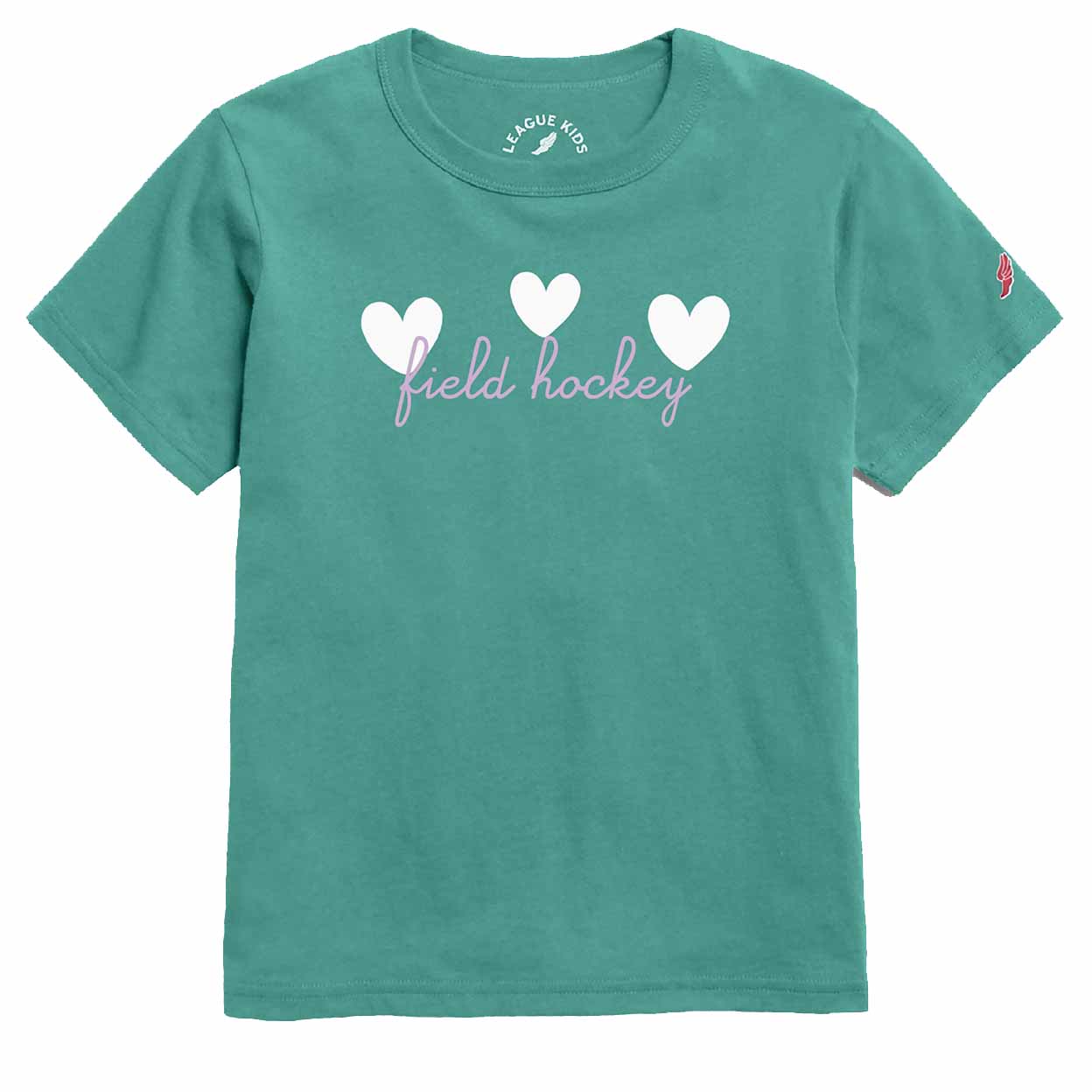 Youth Field Hockey Hearts Tee
