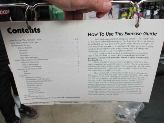Used Total Gym With Exercise Guide